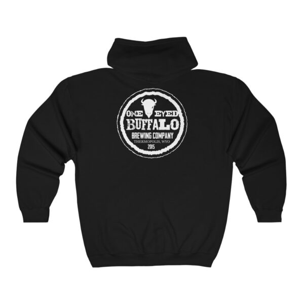 One Eyed Buffalo Brewing Men's Zip Hooded Sweatshirt - Image 2