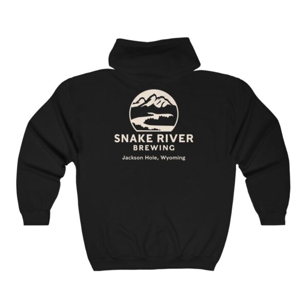 Snake River Brewing Men's Zip Hooded Sweatshirt - Image 4