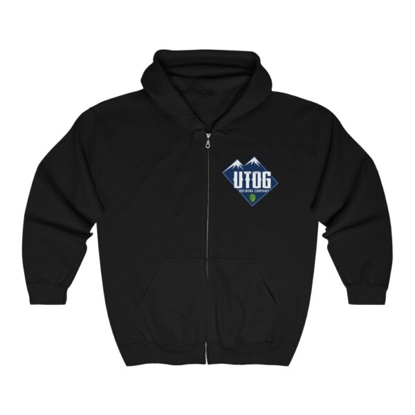 UTOG Brewing Men's Zip Hooded Sweatshirt - Image 3