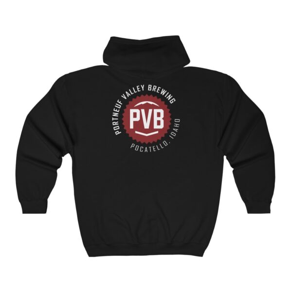 Portneuf Valley Brewing Men's Zip Hooded Sweatshirt - Image 2