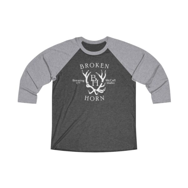 Broken Horn Brewing Unisex Tri-Blend 3/4 Raglan T Shirt