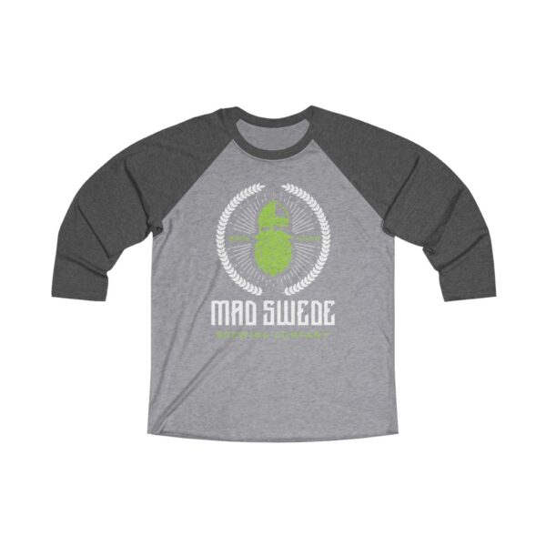 Mad Swede Brewing Tri-Blend ¾ Sleeve Raglan Baseball T Shirt