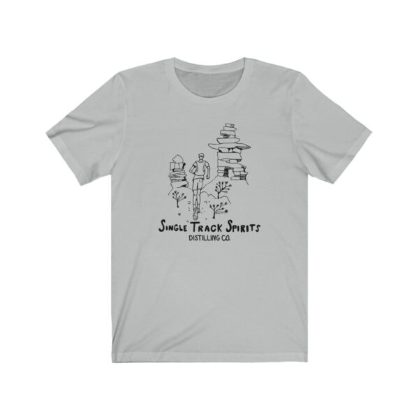 Single Track Spirits Runner Unisex Cotton/Poly T-shirt - Image 4