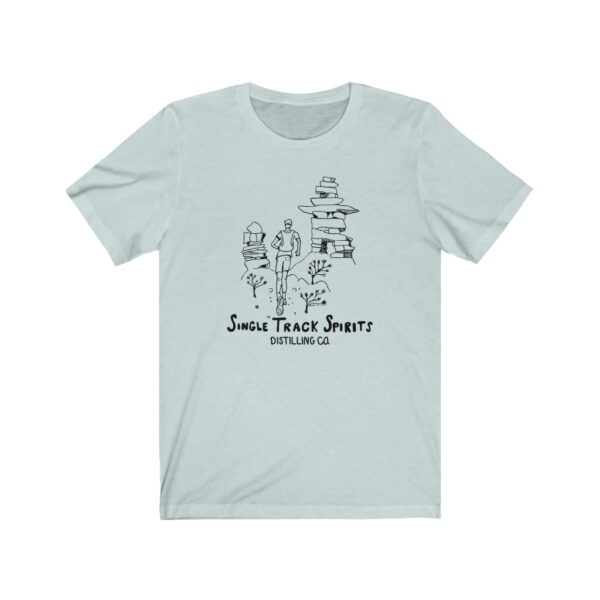 Single Track Spirits Runner Unisex Cotton/Poly T-shirt - Image 3