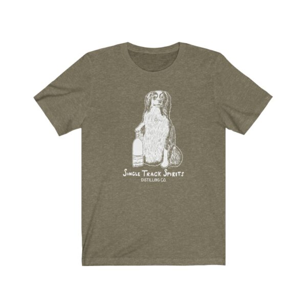 Single Track Spirits Dog Unisex Cotton/Poly T-shirt - Image 2