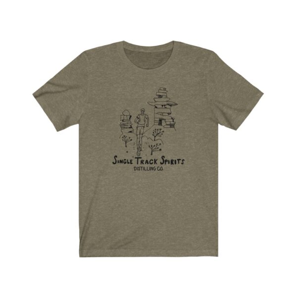 Single Track Spirits Runner Unisex Cotton/Poly T-shirt