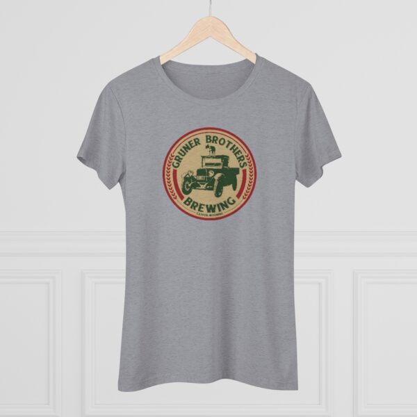 Gruner Brothers Brewing Women's Triblend T-shirt - Image 15