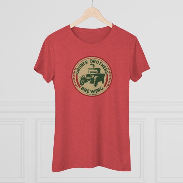 Gruner Brothers Brewing Women's Triblend T-shirt - Image 3