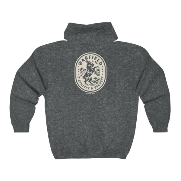 Warfield Distillery & Brewery Men's Zip Hooded Sweatshirt - Image 2
