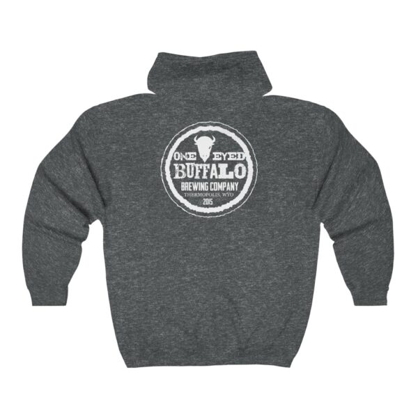 One Eyed Buffalo Brewing Men's Zip Hooded Sweatshirt - Image 4