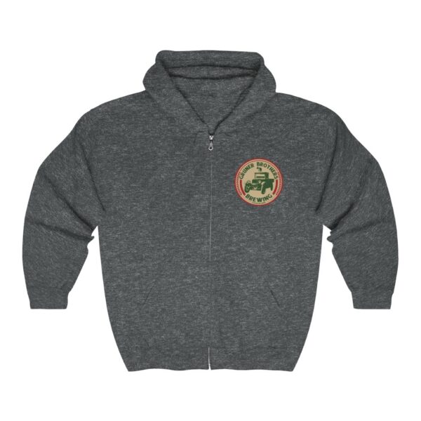 Gruner Brother Brewing Men's Zip Hooded Sweatshirt - Image 5