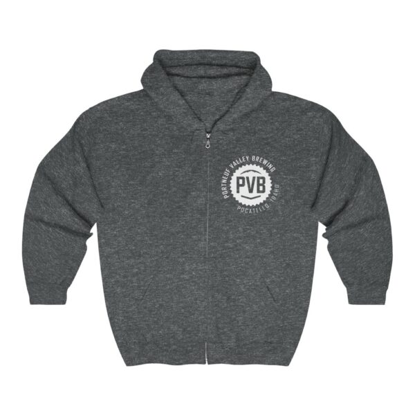Portneuf Valley Brewing Men's Zip Hooded Sweatshirt - Image 5