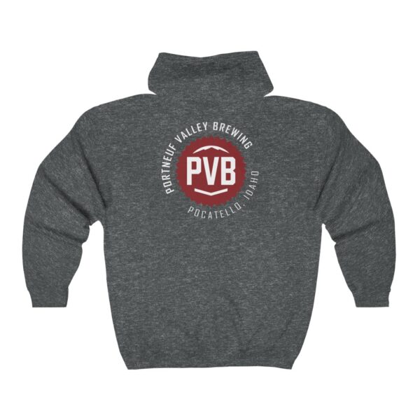 Portneuf Valley Brewing Men's Zip Hooded Sweatshirt - Image 6