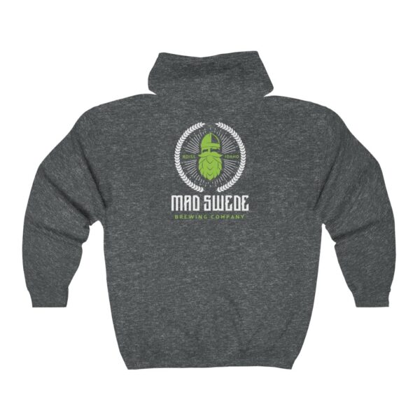 Mad Swede Brewing  Men's Zip Hooded Sweatshirt - Image 2