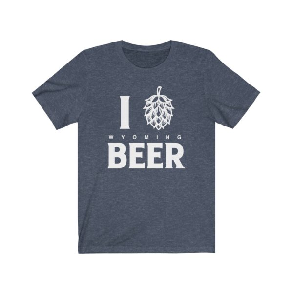 I Love (Hop) Wyoming Beer Unisex T-Shirt for Wyoming Craft Brewers Guild