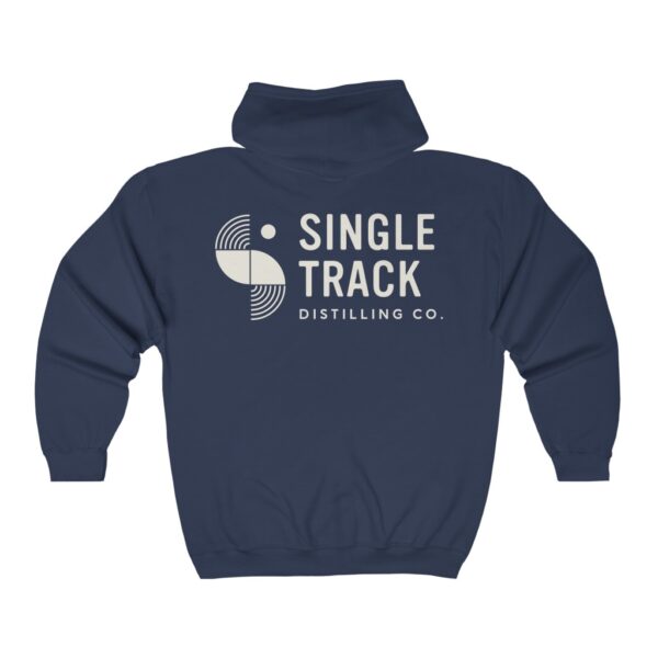 Single Track Distilling Co. Men’s Zip Hooded Sweatshirt
