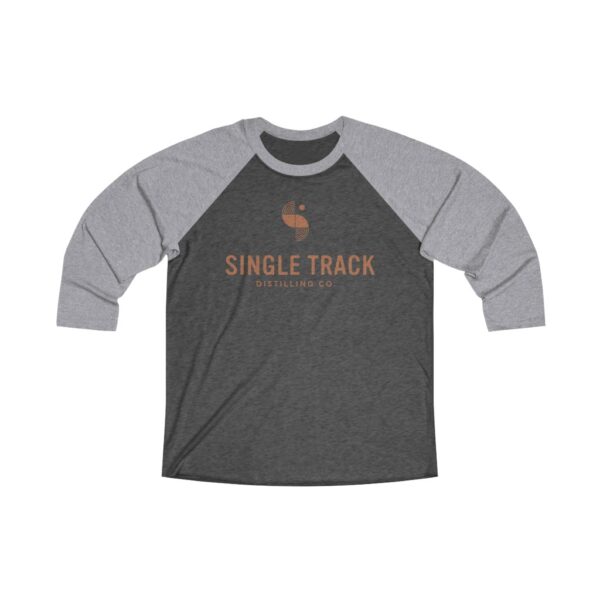 Single Track Distilling Co. Unisex Tri-Blend 3/4 Raglan Tee - Image 2