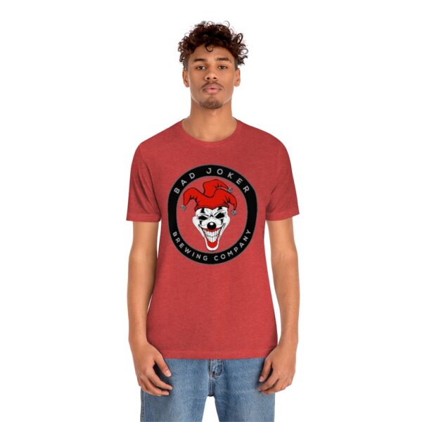 Bad Joker Brewing Company Circle Men's Modern Fit T-shirt - Image 21