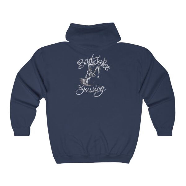 Bad Joker Brewing Full Zip Hooded Sweatshirt - Image 6