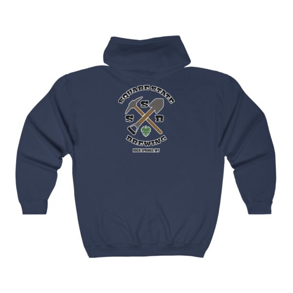 Square State Brewing Men's Zip Hooded Sweatshirt - Image 8