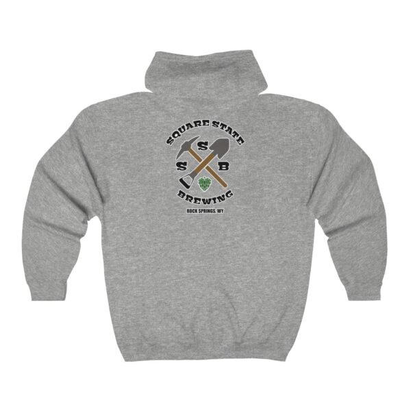 Square State Brewing Men's Zip Hooded Sweatshirt - Image 2
