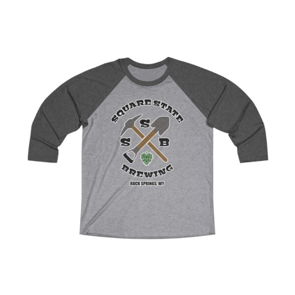 Square State Brewing Unisex Tri-Blend 34 Raglan Tee - Image 2
