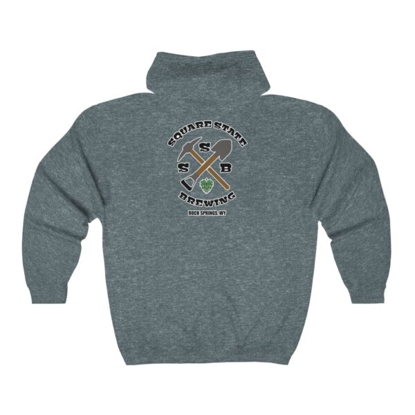 Square State Brewing Men's Zip Hooded Sweatshirt - Image 6