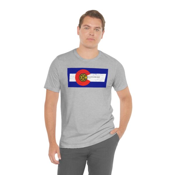 Elizabeth Brewing Company Colorado Flag Unisex Jersey Short Sleeve Tee - Image 5
