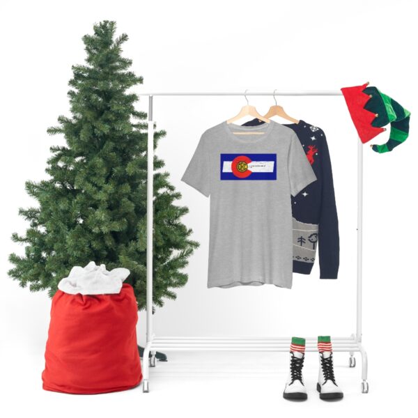 Elizabeth Brewing Company Colorado Flag Unisex Jersey Short Sleeve Tee - Image 8