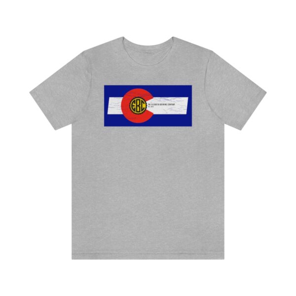 Elizabeth Brewing Company Colorado Flag Unisex Jersey Short Sleeve Tee