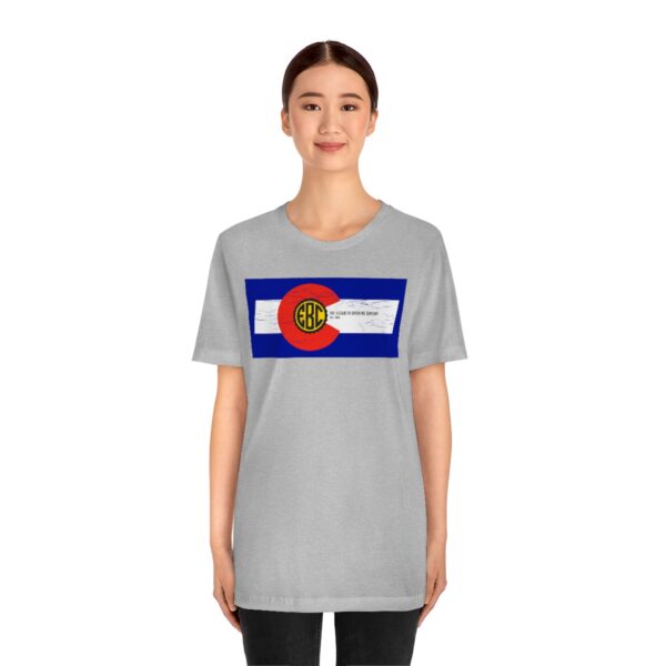 Elizabeth Brewing Company Colorado Flag Unisex Jersey Short Sleeve Tee - Image 2