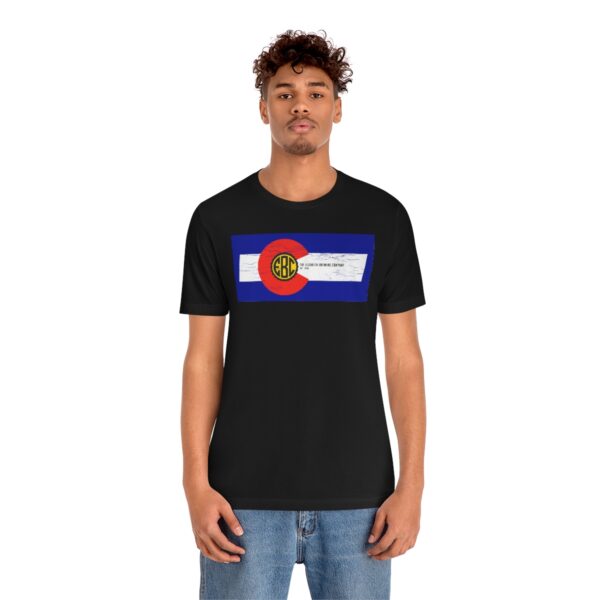 Elizabeth Brewing Company Colorado Flag Unisex Jersey Short Sleeve Tee - Image 19