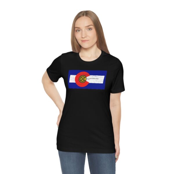 Elizabeth Brewing Company Colorado Flag Unisex Jersey Short Sleeve Tee - Image 20