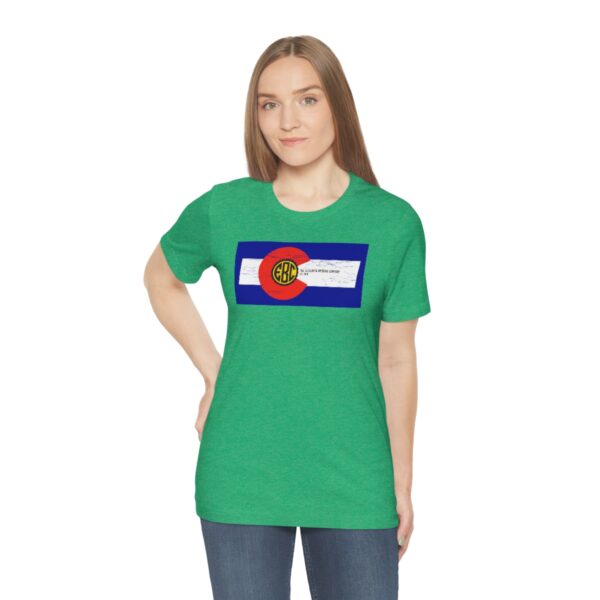 Elizabeth Brewing Company Colorado Flag Unisex Jersey Short Sleeve Tee - Image 36