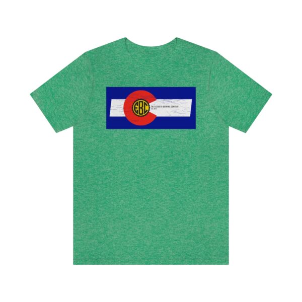 Elizabeth Brewing Company Colorado Flag Unisex Jersey Short Sleeve Tee - Image 33