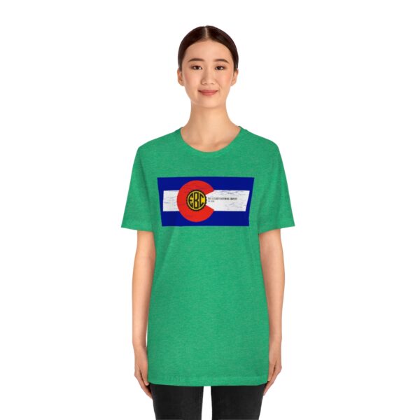 Elizabeth Brewing Company Colorado Flag Unisex Jersey Short Sleeve Tee - Image 34