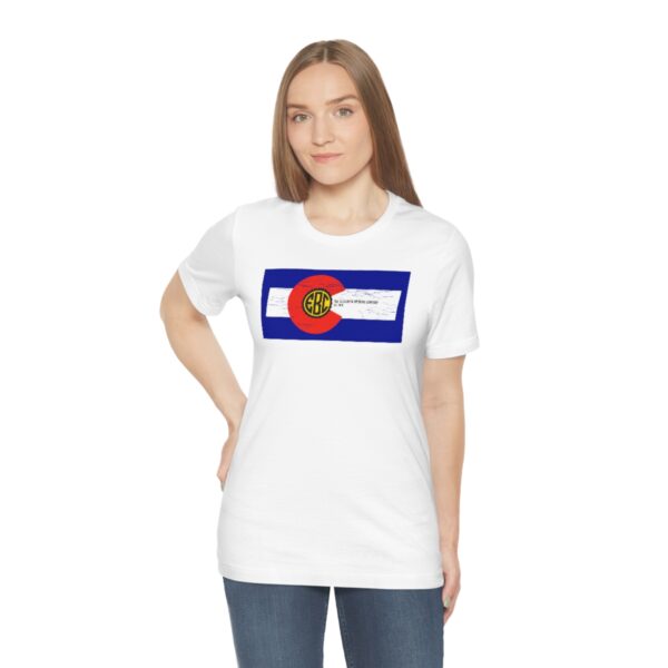 Elizabeth Brewing Company Colorado Flag Unisex Jersey Short Sleeve Tee - Image 12