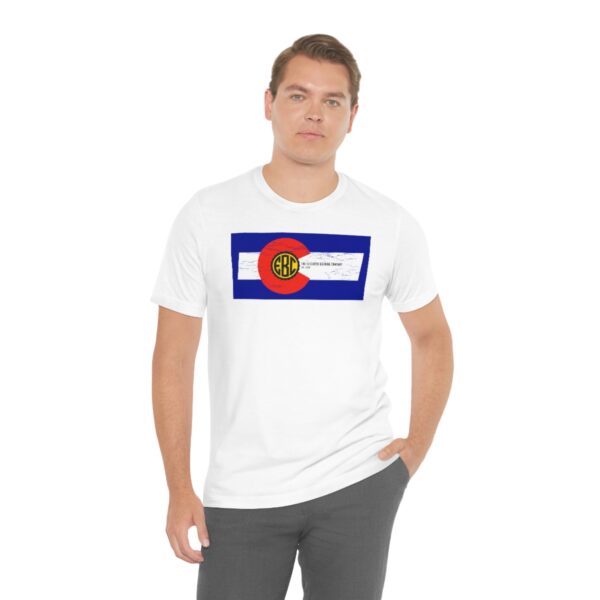 Elizabeth Brewing Company Colorado Flag Unisex Jersey Short Sleeve Tee - Image 13