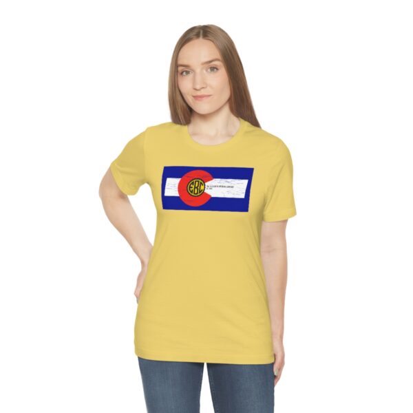Elizabeth Brewing Company Colorado Flag Unisex Jersey Short Sleeve Tee - Image 28