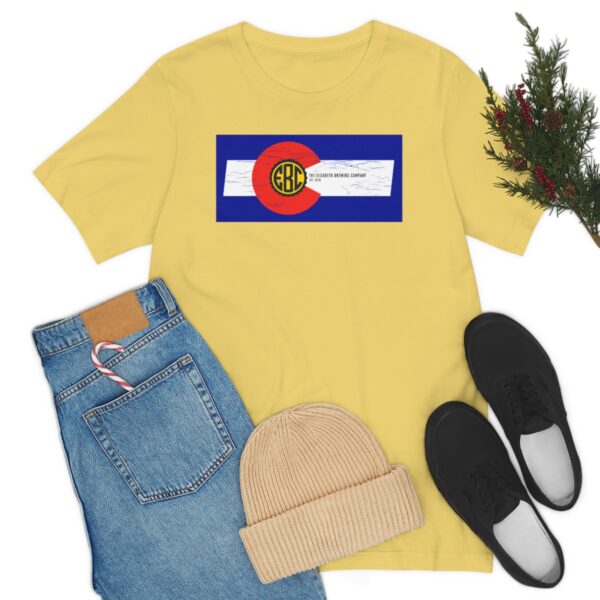 Elizabeth Brewing Company Colorado Flag Unisex Jersey Short Sleeve Tee - Image 31