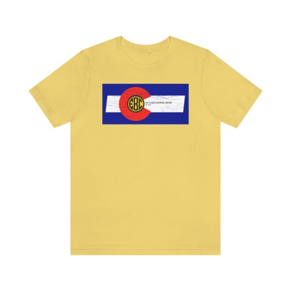 Elizabeth Brewing Company Colorado Flag Unisex Jersey Short Sleeve Tee - Image 25
