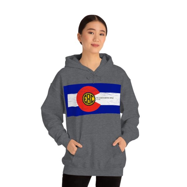 Elizabeth Brewing Colorado Flag Men's Pullover Hoodie - Image 34