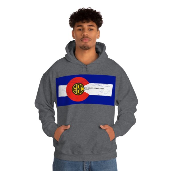 Elizabeth Brewing Colorado Flag Men's Pullover Hoodie - Image 35