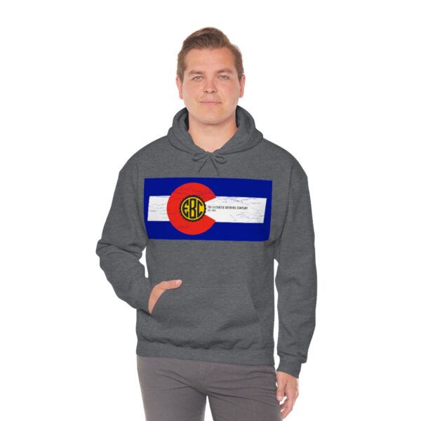 Elizabeth Brewing Colorado Flag Men's Pullover Hoodie - Image 37