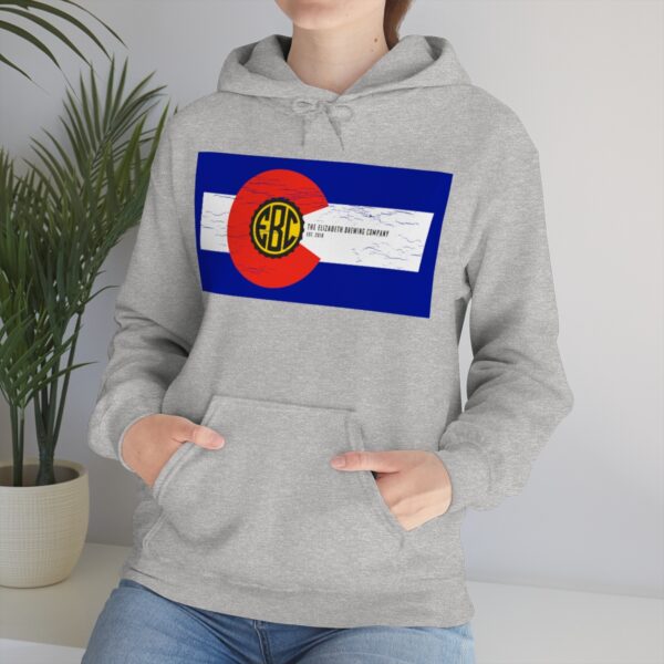 Elizabeth Brewing Colorado Flag Men's Pullover Hoodie - Image 6