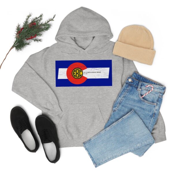 Elizabeth Brewing Colorado Flag Men's Pullover Hoodie - Image 7