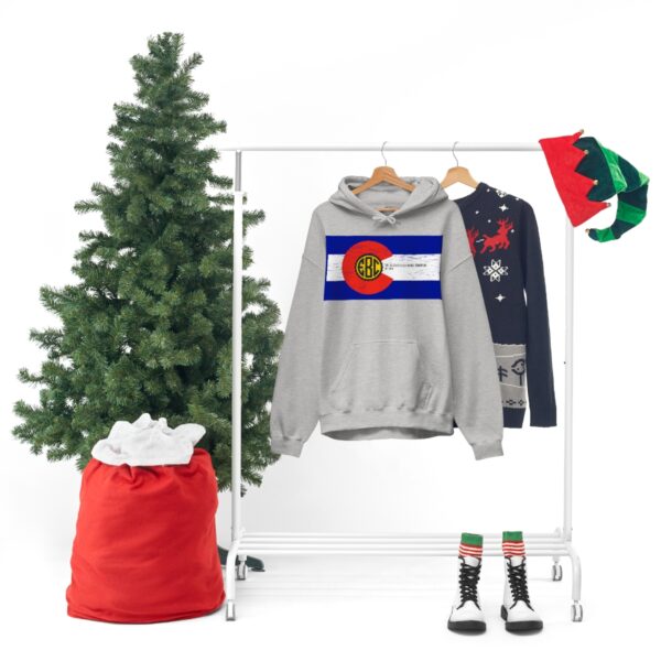 Elizabeth Brewing Colorado Flag Men's Pullover Hoodie - Image 8