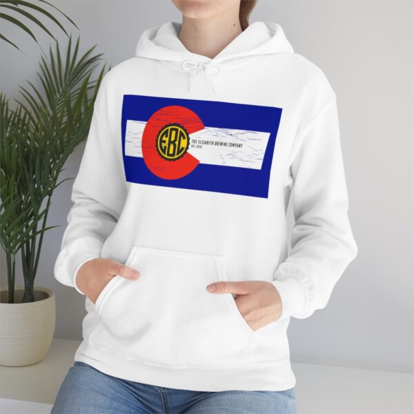 Elizabeth Brewing Colorado Flag Men's Pullover Hoodie - Image 14