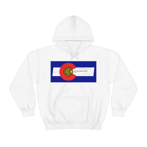 Elizabeth Brewing Colorado Flag Men's Pullover Hoodie - Image 9