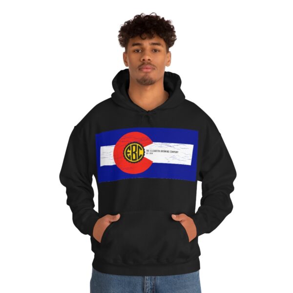 Elizabeth Brewing Colorado Flag Men's Pullover Hoodie - Image 19